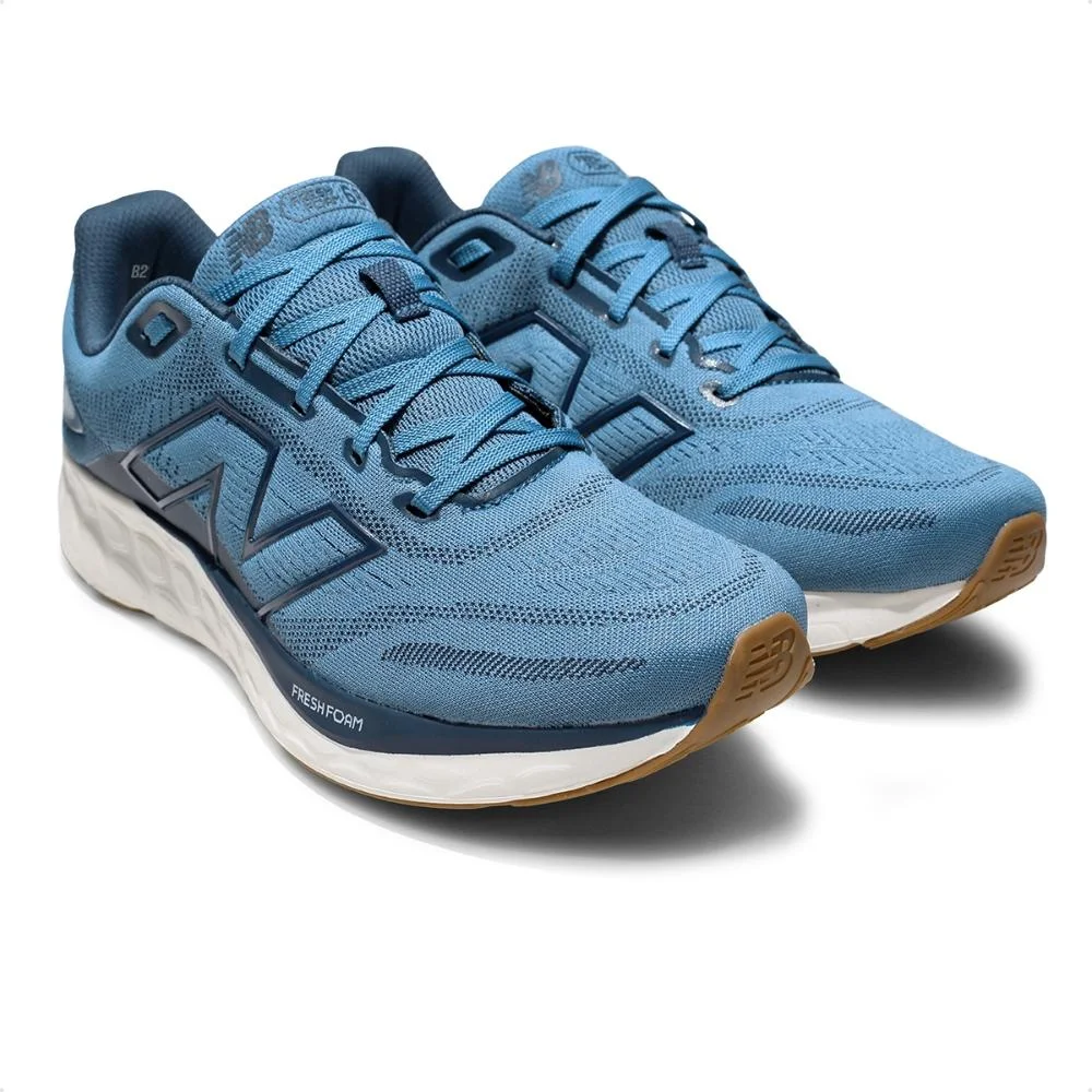 Tênis New Balance 680 V8 Feminino Tamanho Grande  Azul 3