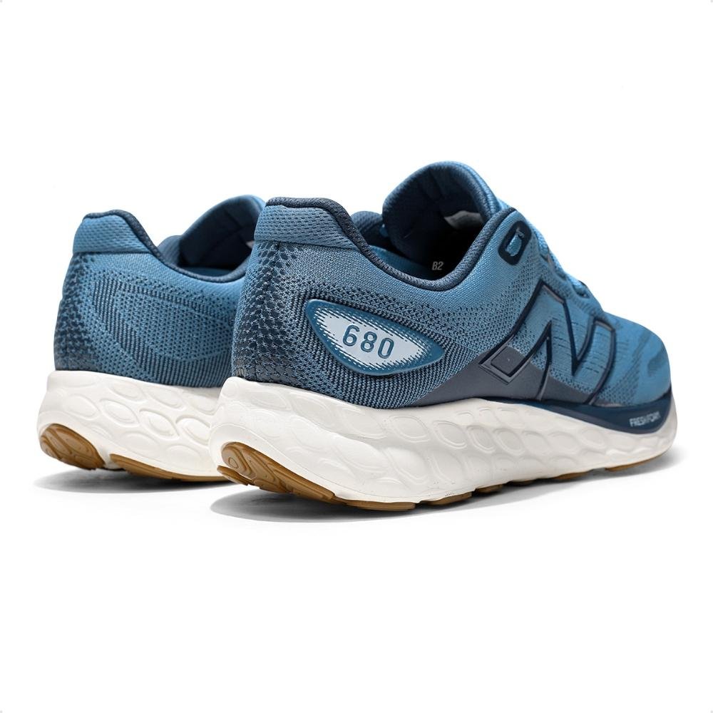 Tênis New Balance 680 V8 Feminino Tamanho Grande  Azul 4