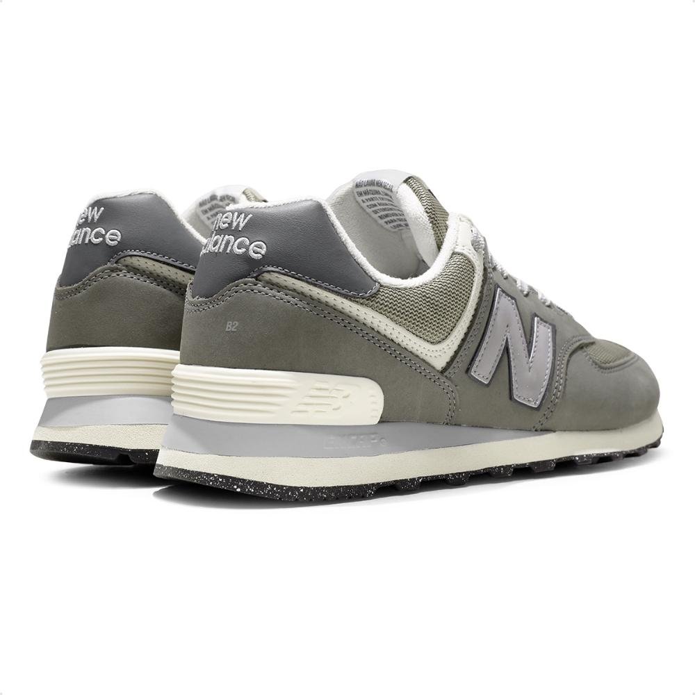 Tênis New Balance 574 V2 Feminino Numeração Especial Cinza/Prata 4