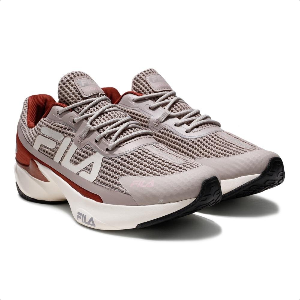 Tênis Fila Recovery Feminino Cinza/Vinho 3