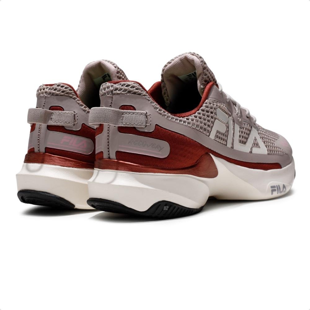 Tênis Fila Recovery Feminino Cinza/Vinho 5
