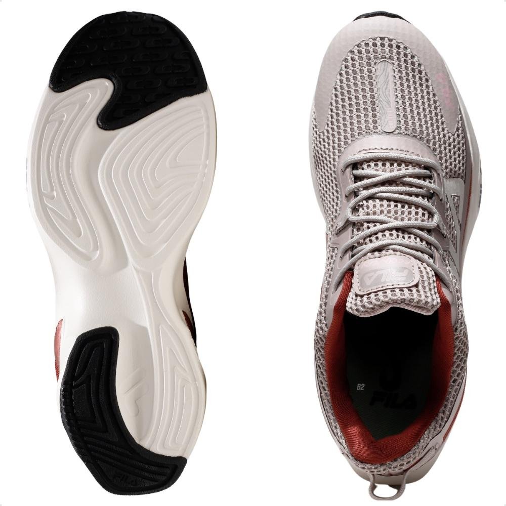 Tênis Fila Recovery Feminino Cinza/Vinho 6