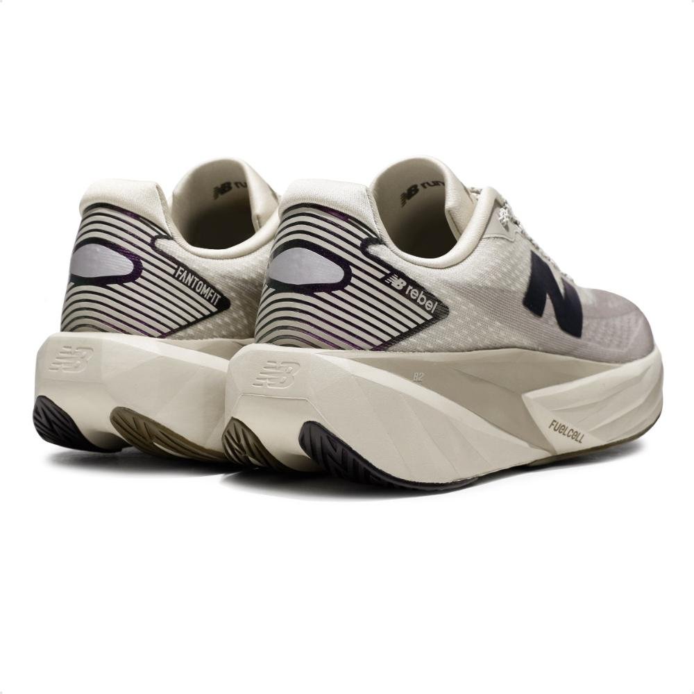 Tenis New Balance Fuelcell Rebel V5 Feminino  Bege 5
