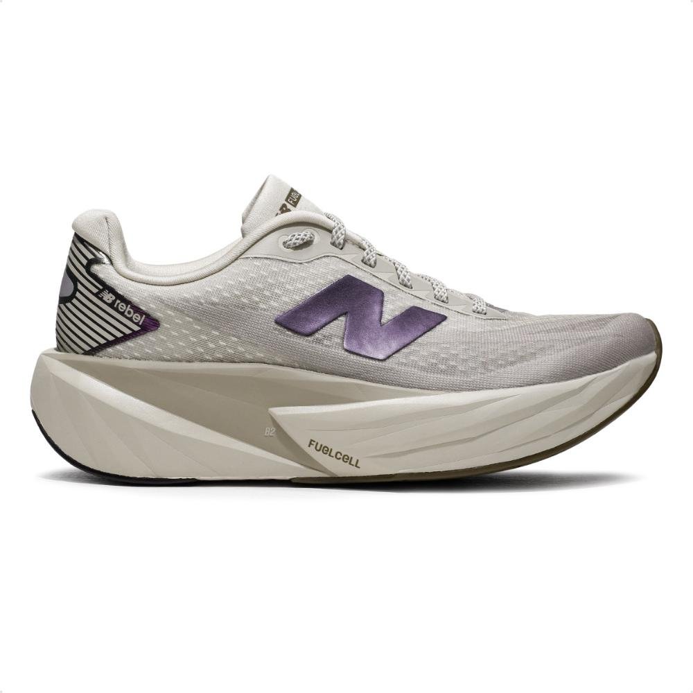 Tenis New Balance Fuelcell Rebel V5 Feminino  Bege 7