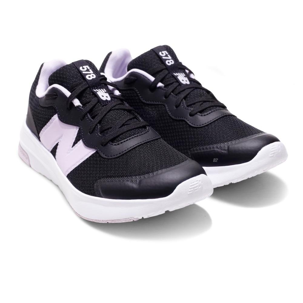 Tênis New Balance 578 Juvenil Preto/Lilás 3