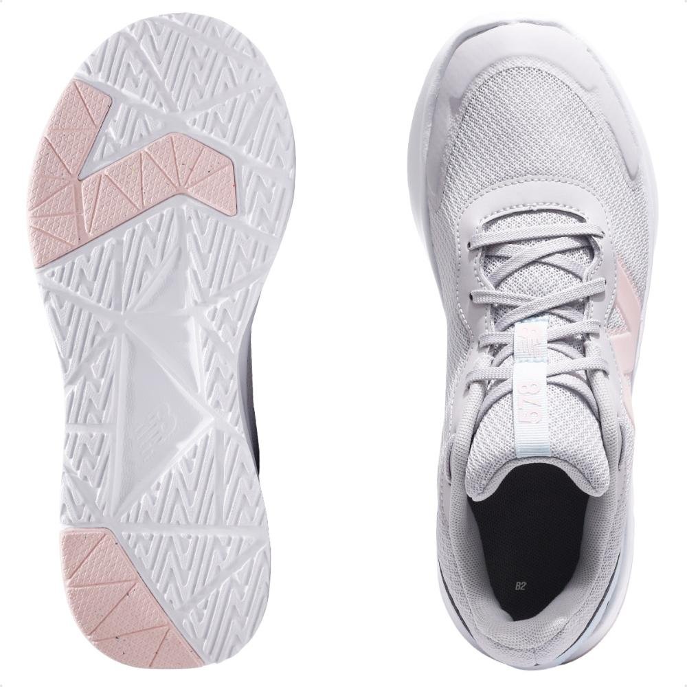 Tênis New Balance 578 Juvenil Cinza/Rosa 6