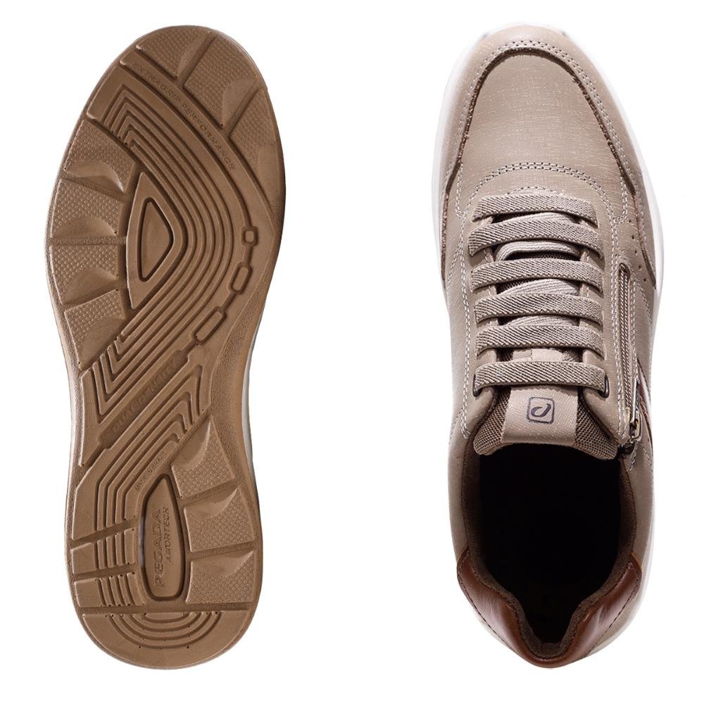 Sapatênis Pegada City Casual Masculino Marrom 6