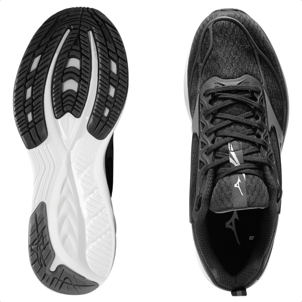Tênis Mizuno Space 5 Masculino  Preto/Prata 6