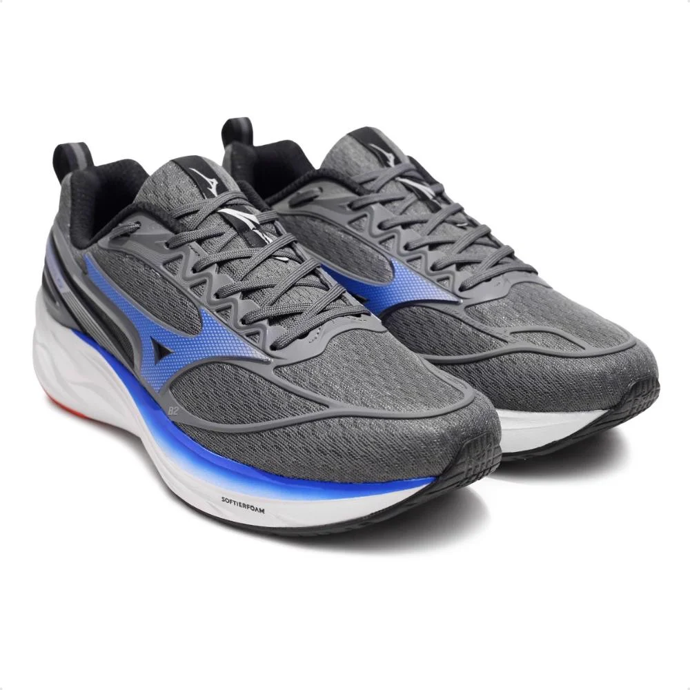 Tênis Mizuno Space 5 Masculino  Chumbo/Azul 3