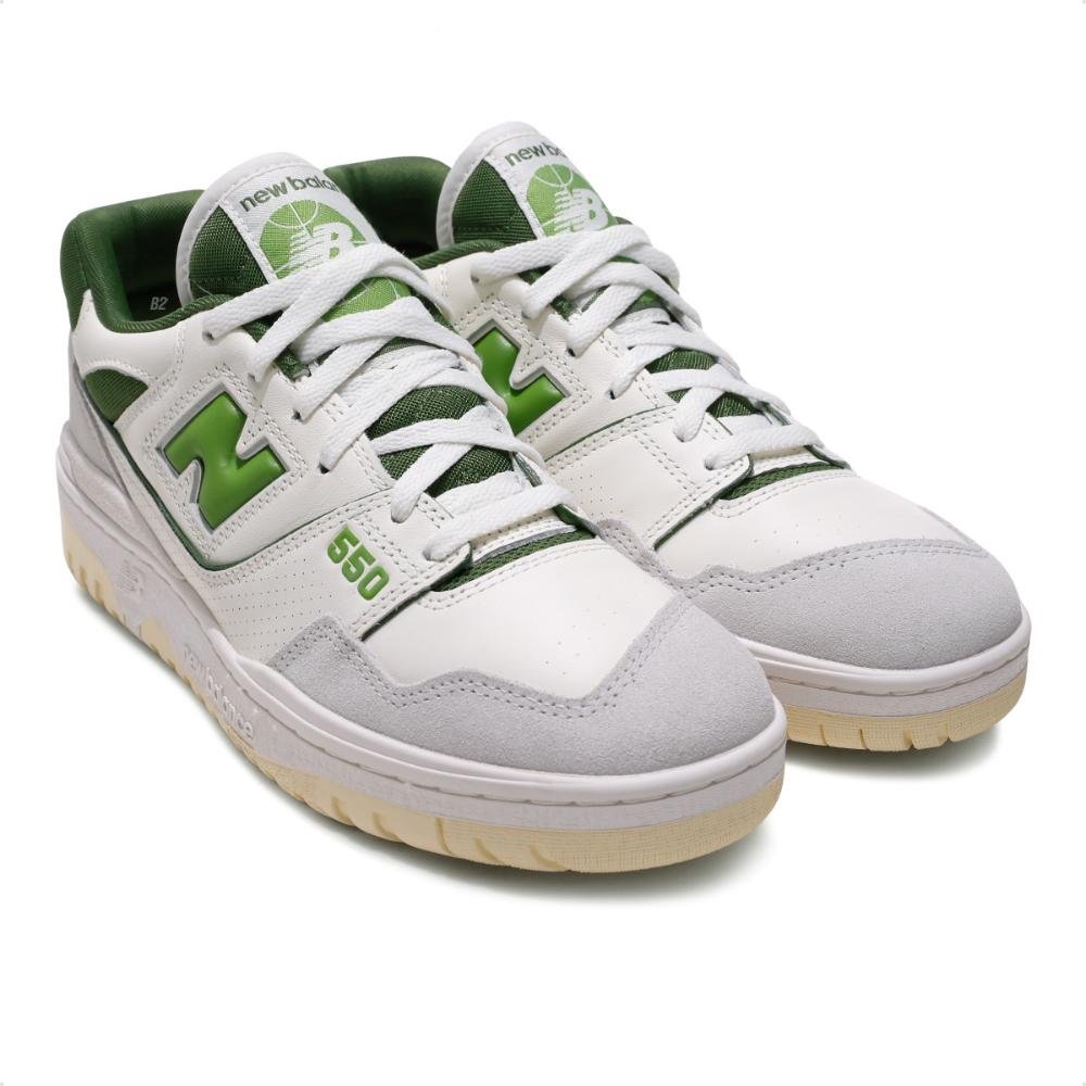 Tênis New Balance 550 Masculino  Bege/Verde 3