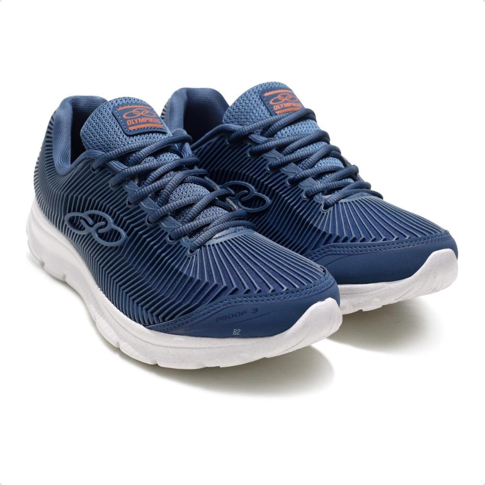 Kit 2 Pares de Tênis Olympikus Proof 3 Masculino Azul/Verde Militar 7