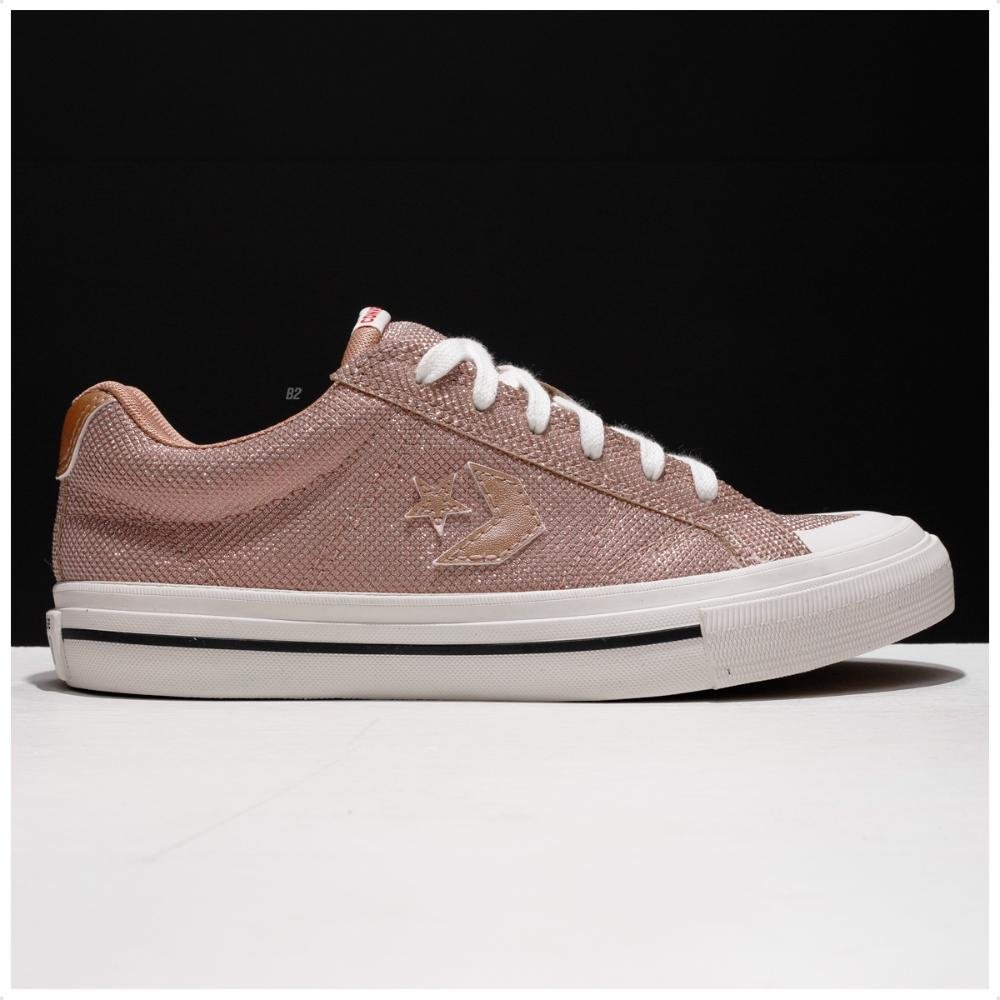 Converse Casual Shine Cano Baixo Rosa 2