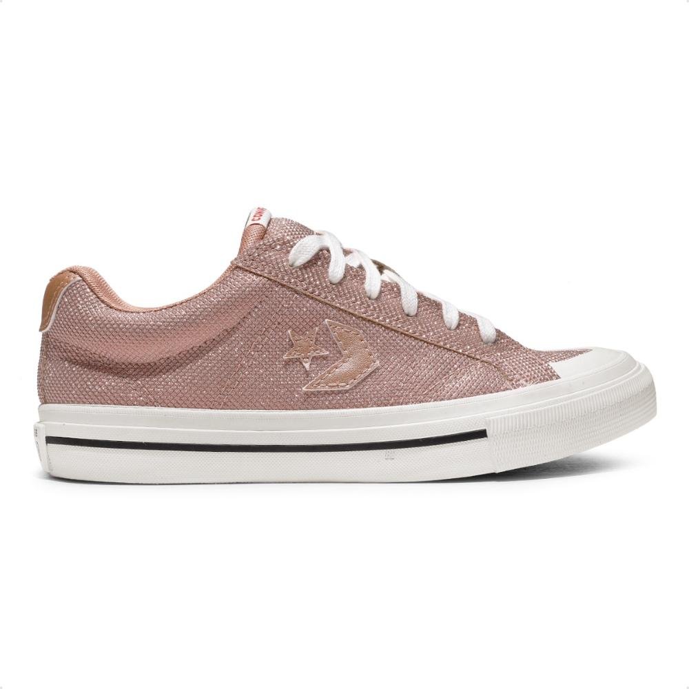 Converse Casual Shine Cano Baixo Rosa 7