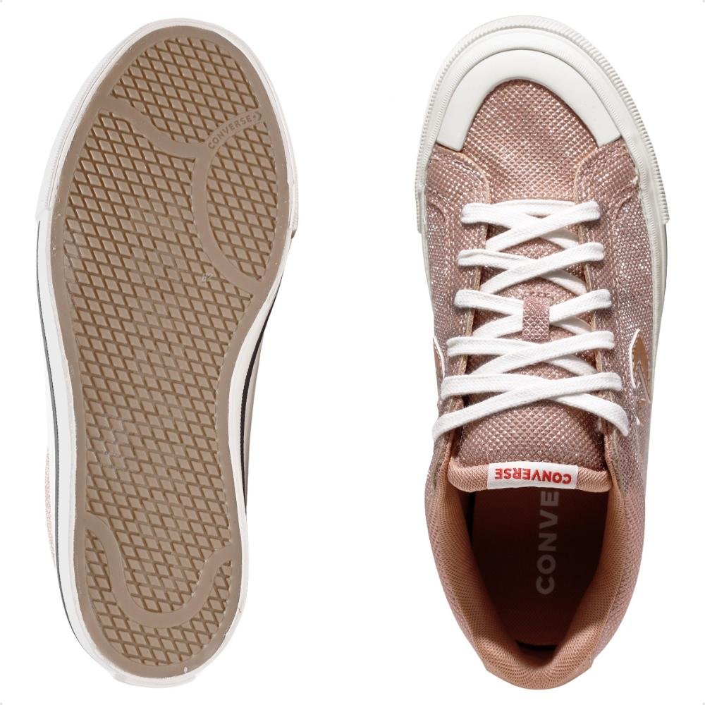Converse Casual Shine Cano Baixo Rosa 6
