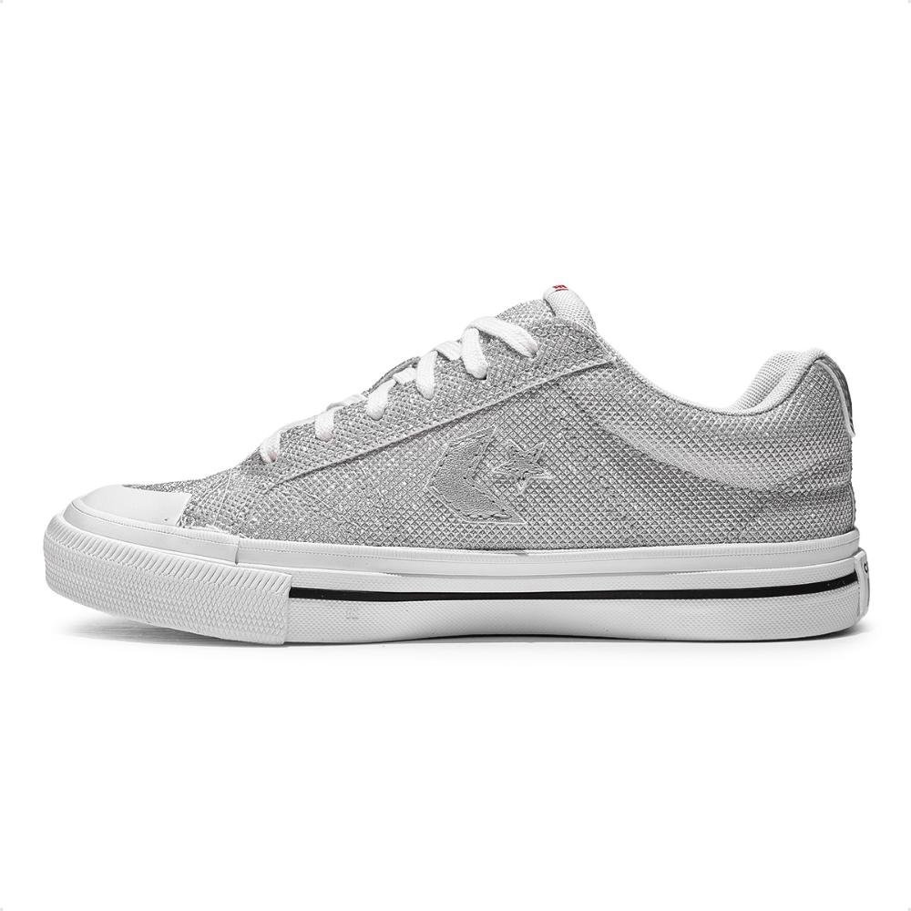 Converse Casual Shine Cano Baixo Prata 3