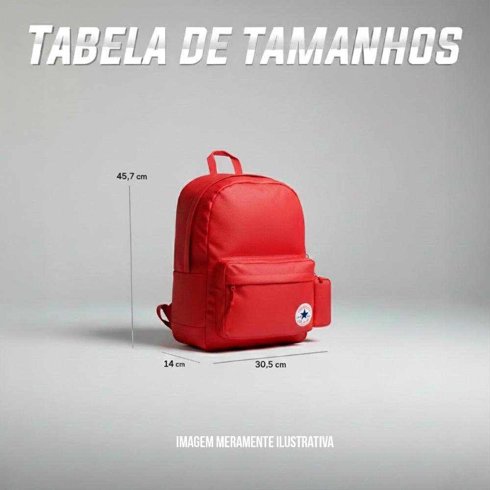Mochila Converse All Star Go 2 Unissex Vermelho 4