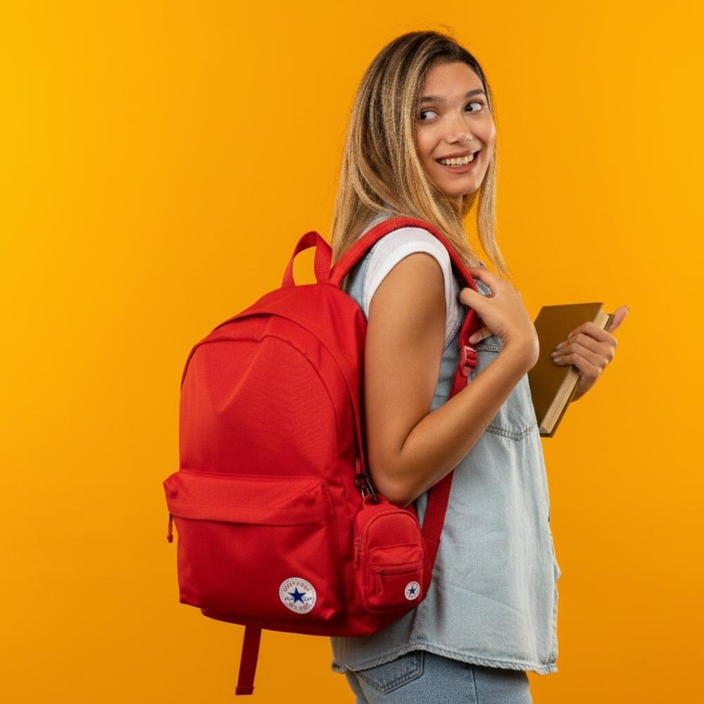 Mochila Converse All Star Go 2 Unissex Vermelho 8