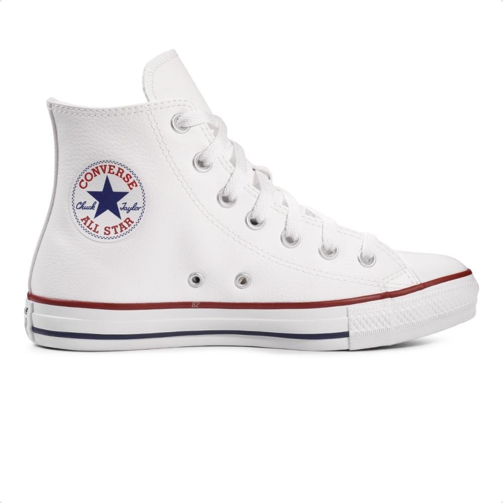 Tênis Converse Chuck Taylor All Star Cano Alto + 1 Chaveiro  Branco 7