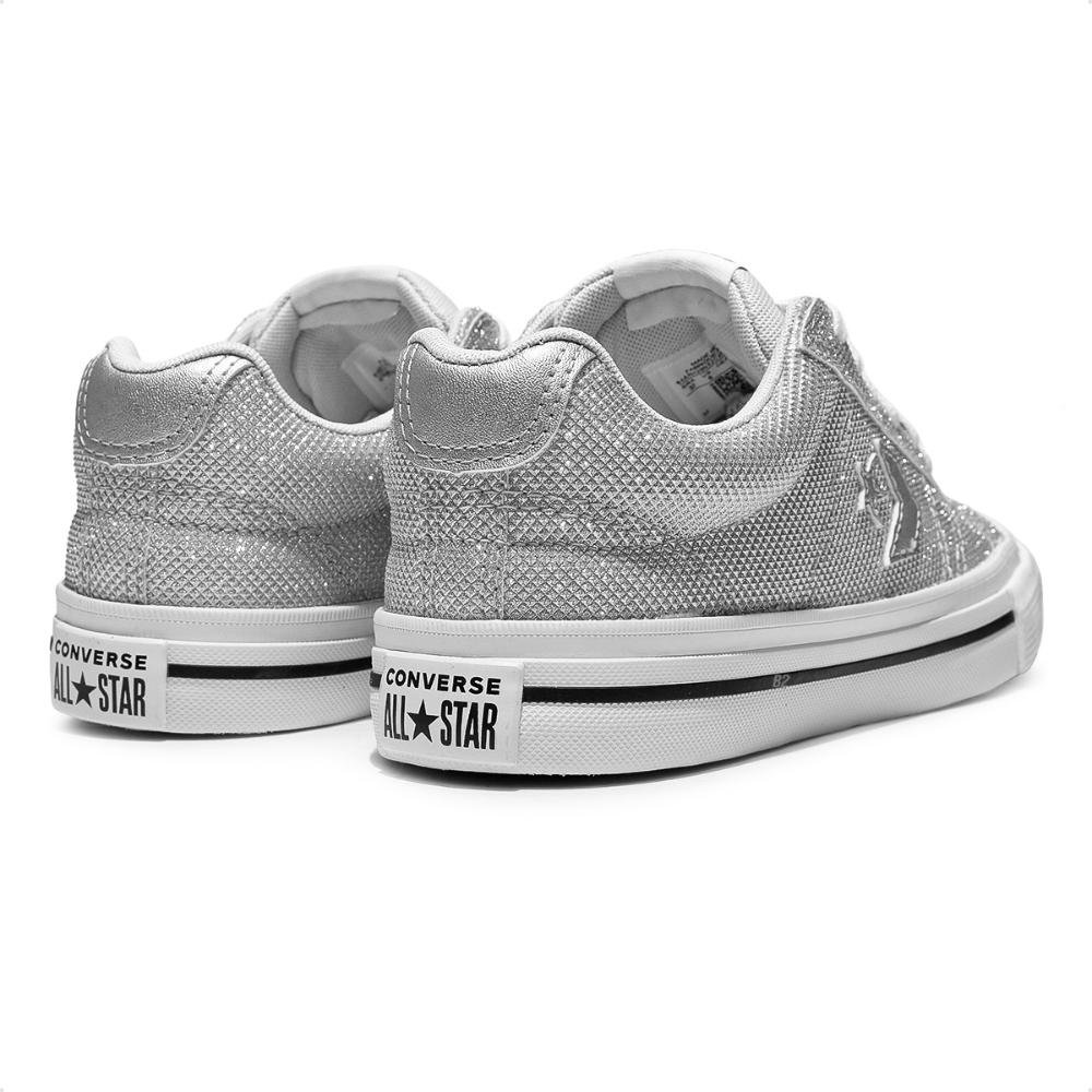 Tênis Converse Sport Casual Feminino Prata 6