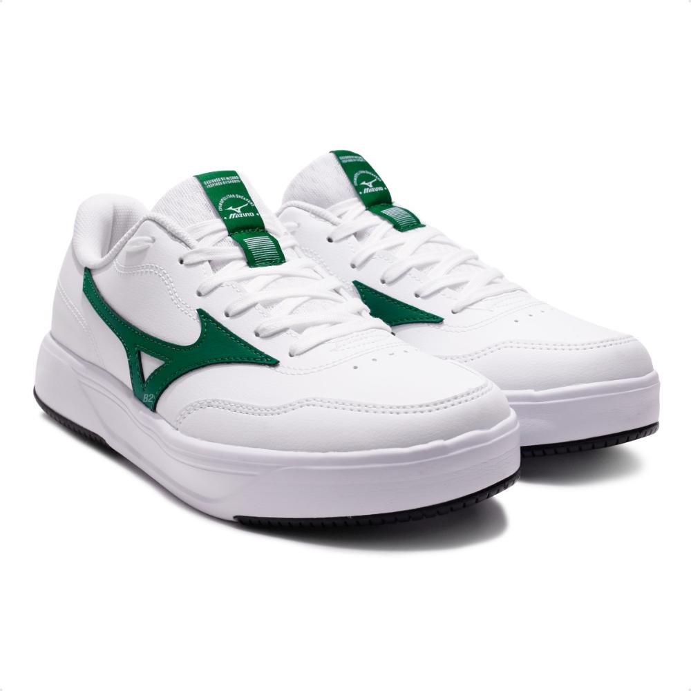 Tênis Mizuno City Wall Unissex Branco/Verde 3