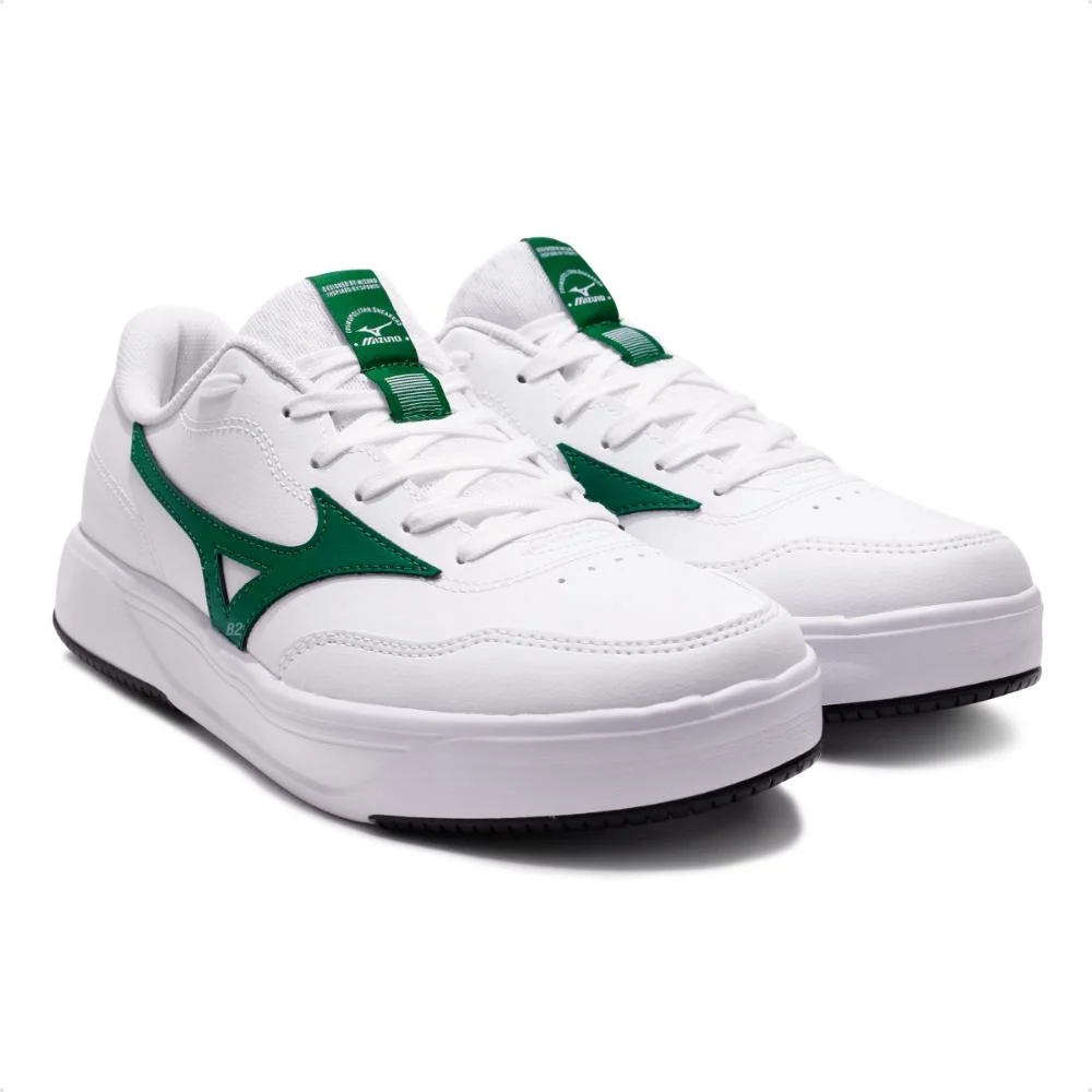 Tênis Mizuno City Wall Unissex Branco/Verde 3