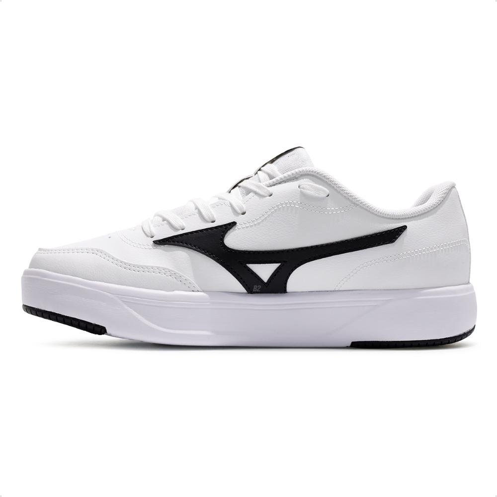 Tênis Mizuno City Wall Unissex Branco/Preto 2