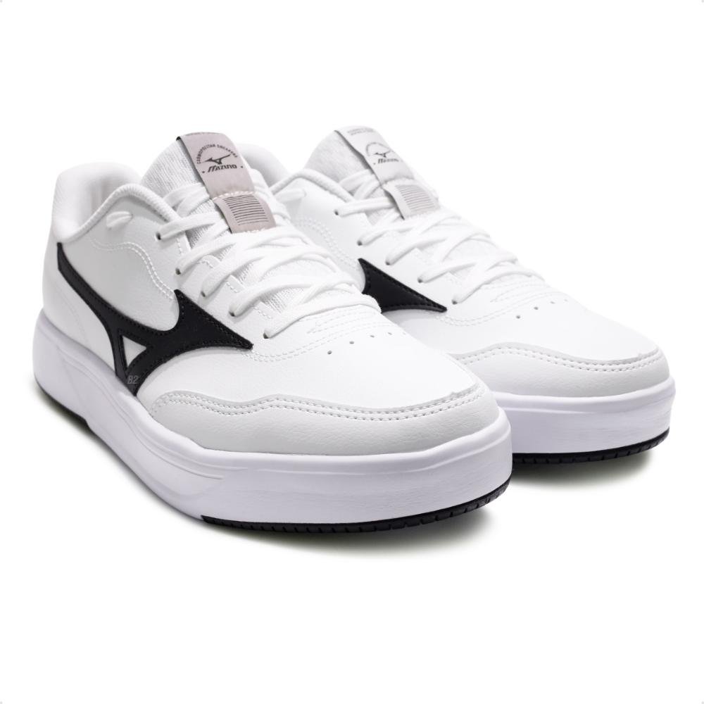 Tênis Mizuno City Wall Unissex Branco/Preto 3