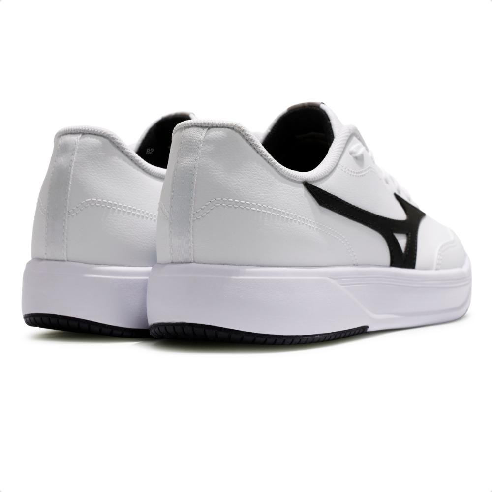 Tênis Mizuno City Wall Unissex Branco/Preto 5