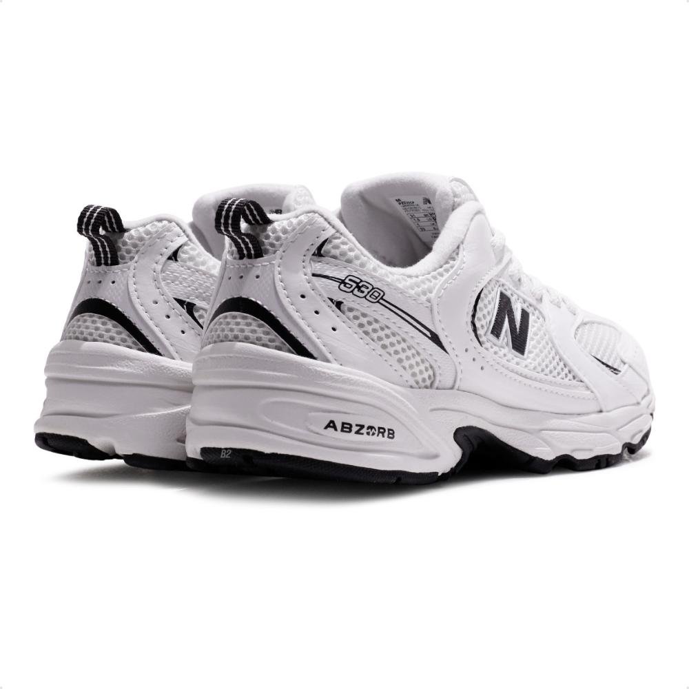 Tênis New Balance 530 Infantil Branco/Preto 5