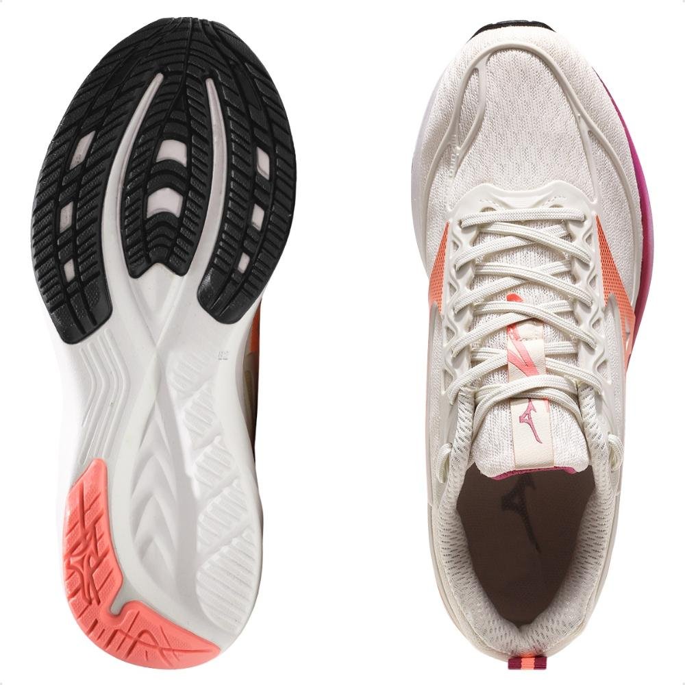 Tênis Mizuno Space 5 Feminino  Bege/Rosa 6