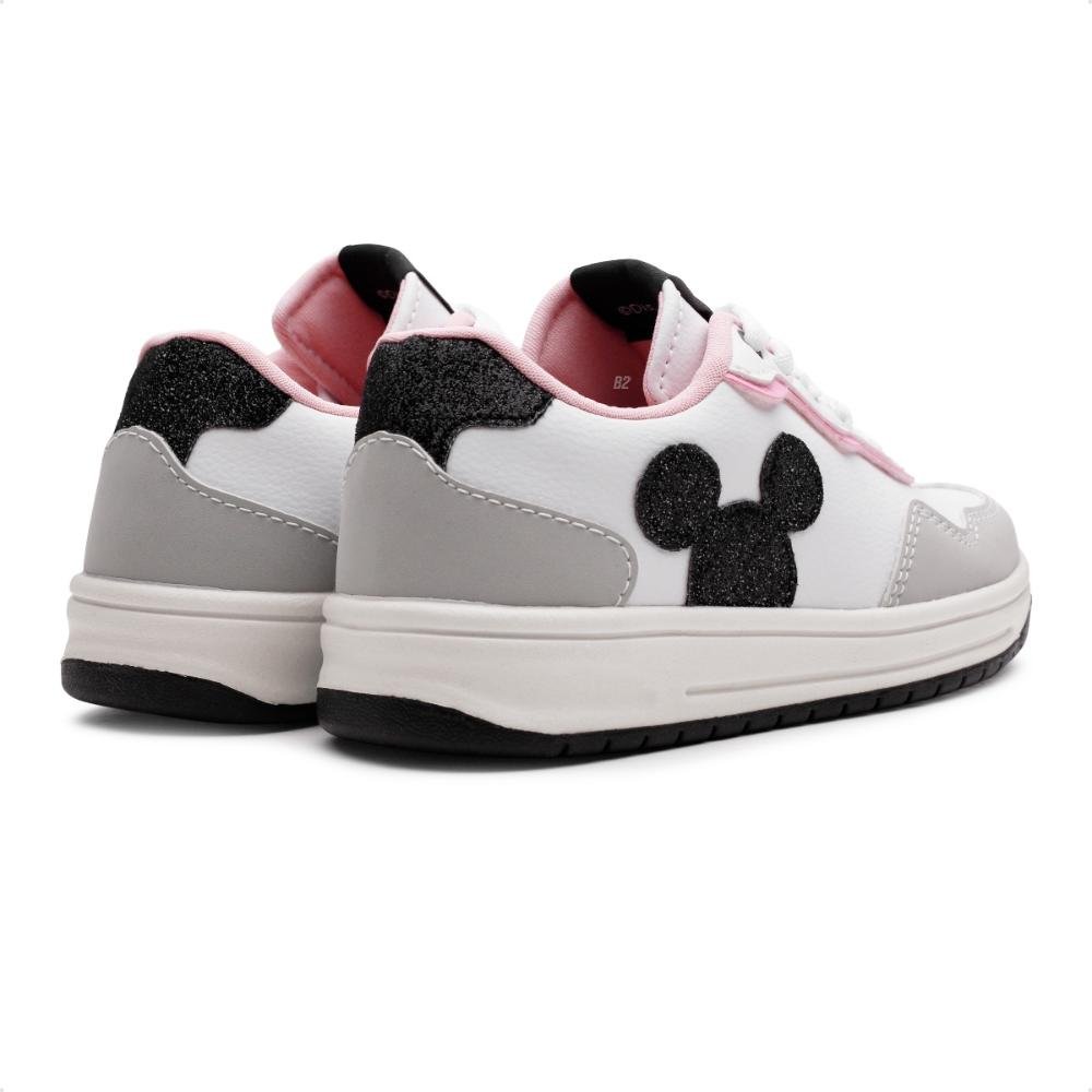 Tênis Disney Minnie Juvenil Branco/Cinza 5