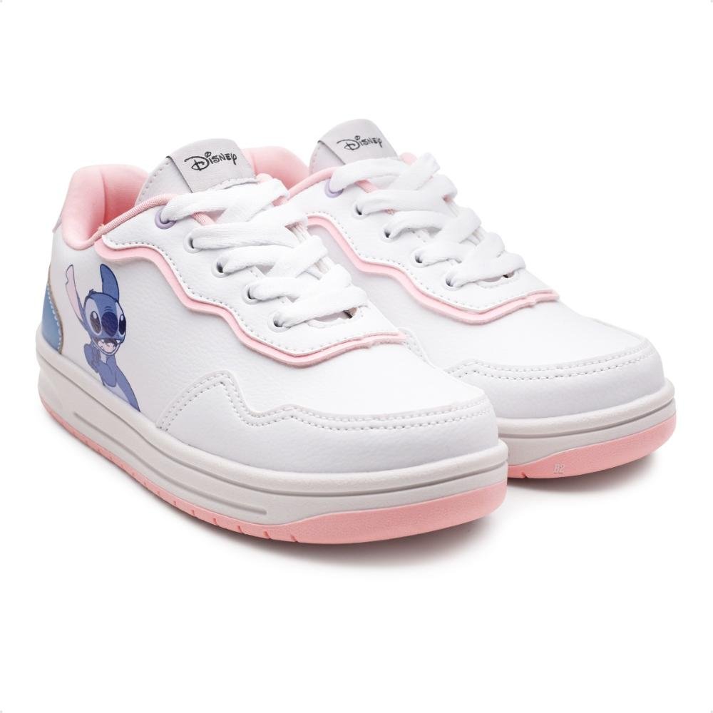 Tênis Disney Stitch Infantil Branco/Rosa 3
