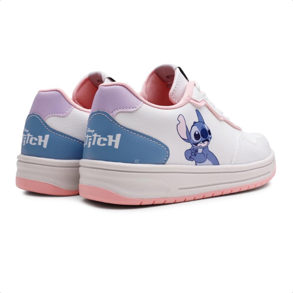 Tênis Disney Stitch Infantil Branco/Rosa 5