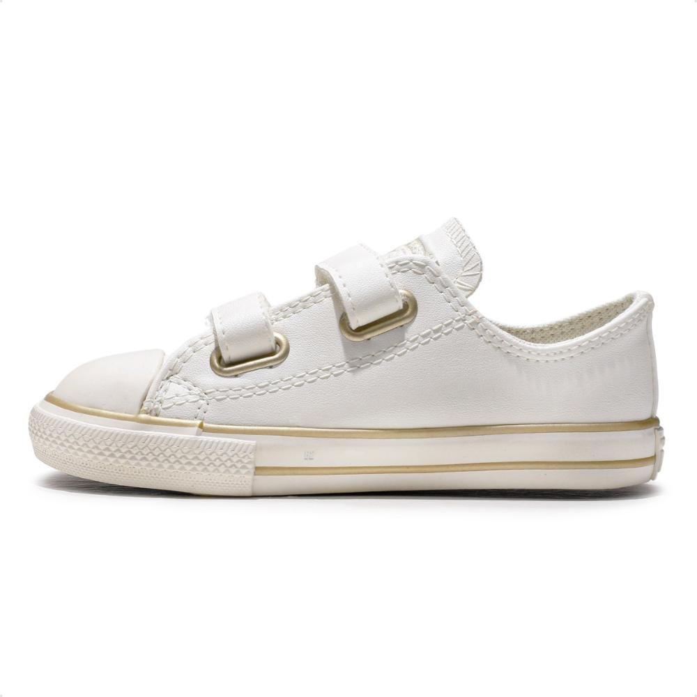Tênis Converse All Star Chuck Taylor 2v Lux Infantil Branco 2