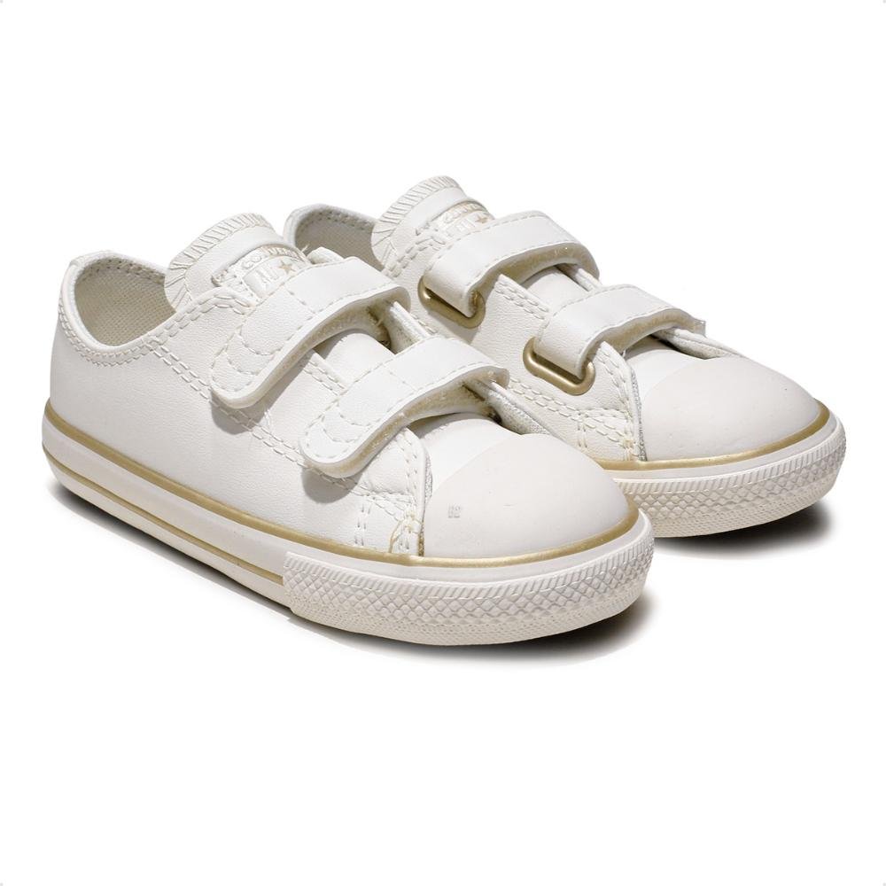 Tênis Converse All Star Chuck Taylor 2v Lux Infantil Branco 3
