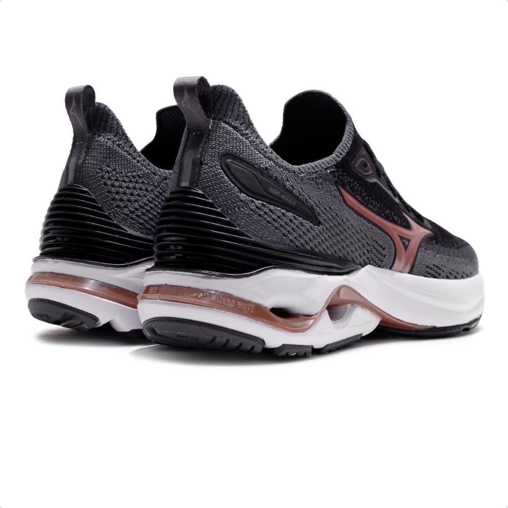 Tênis Mizuno Wave Mirai 8 Feminino Preto/Rose 5