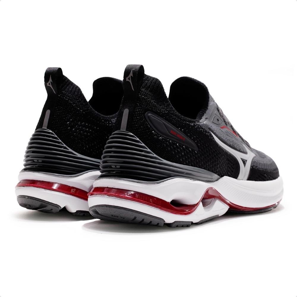 Tênis Mizuno Wave Mirai 8 Masculino Preto/Cinza 5