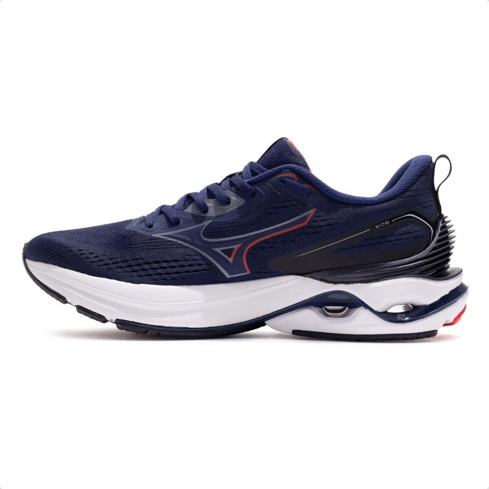 Tênis Mizuno Wave Dynasty 8 Unissex Azul Marinho 2