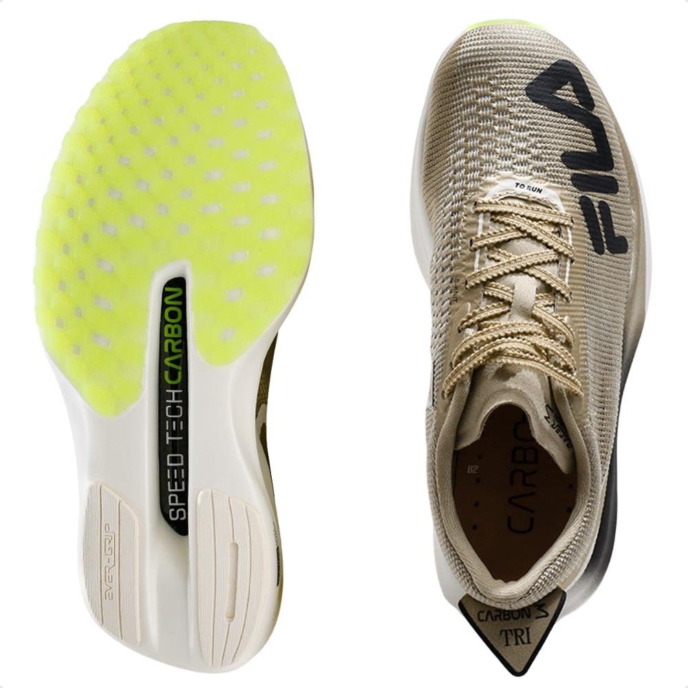 Tênis Fila Racer Carbon 3 Tri Feminino Dourado 7