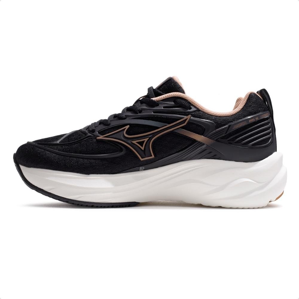 Tênis Mizuno Space 6 Feminino Preto / Rosa Claro 2