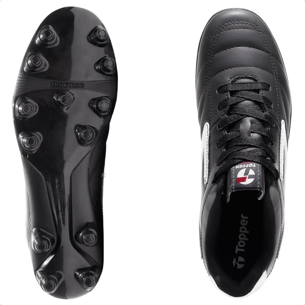 Chuteira Campo Topper Furia II Masculino Preto 6