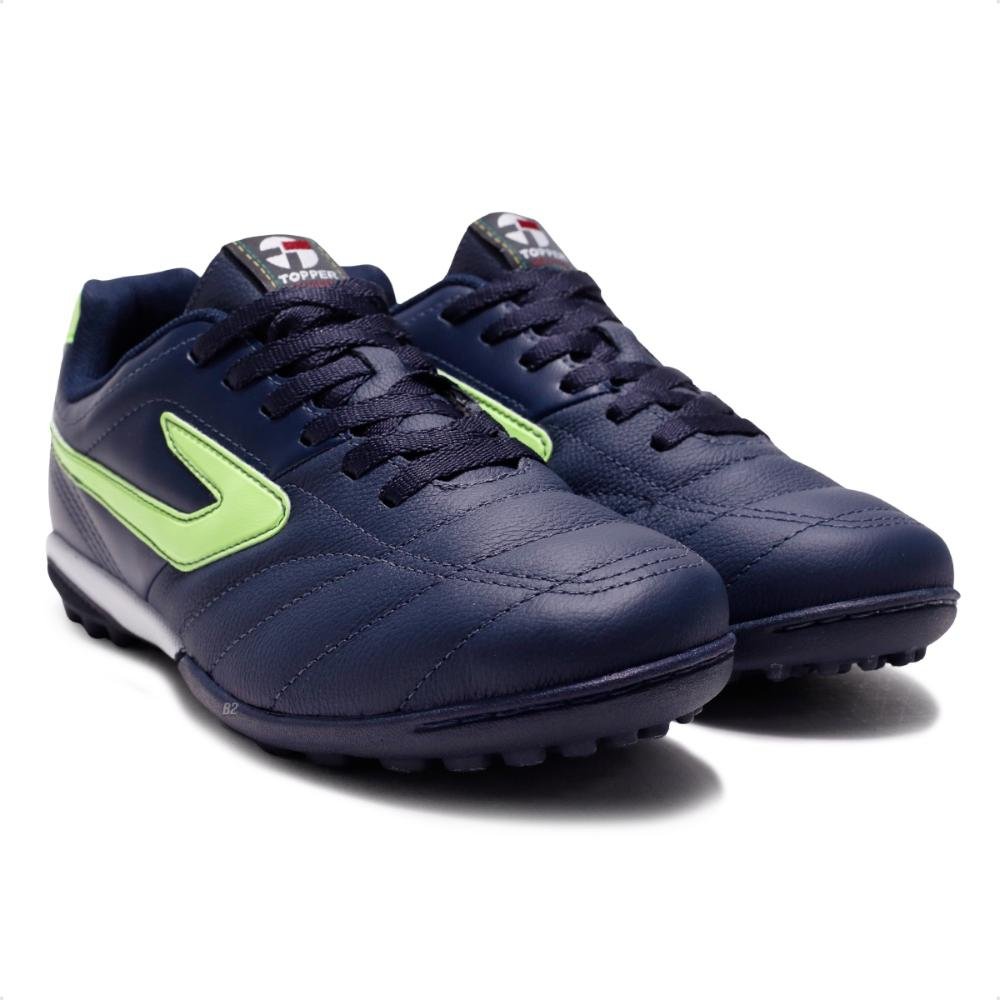 Chuteira Society Topper Furia II Masculino Azul Marinho 3