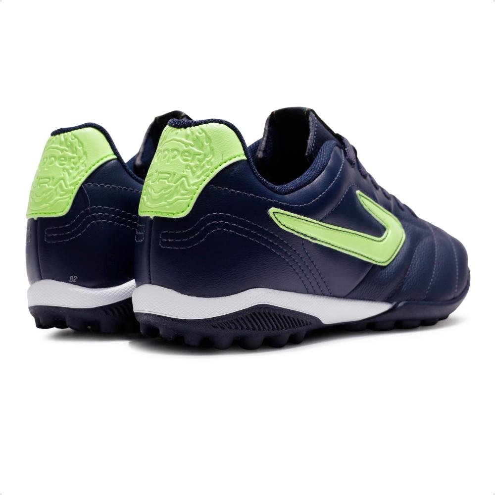 Chuteira Society Topper Furia II Masculino Azul Marinho 5