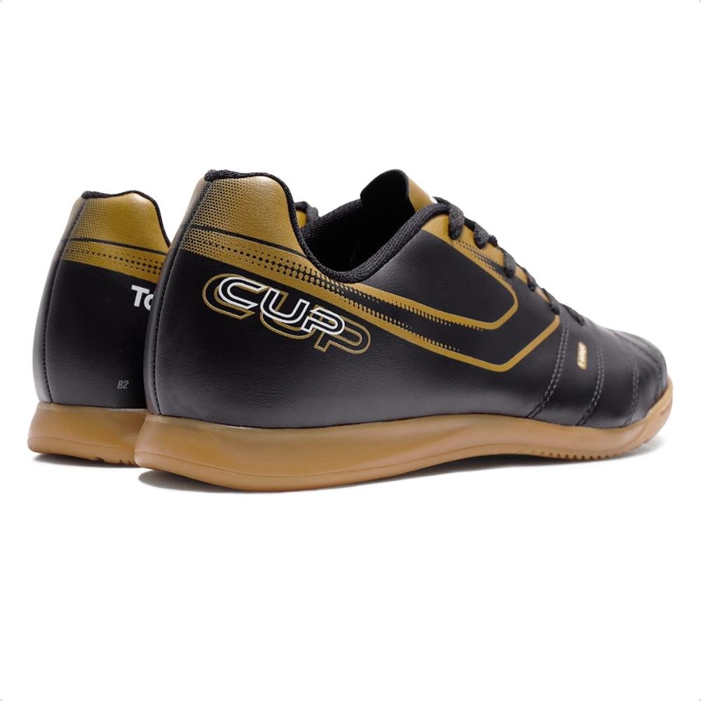 Chuteira Futsal Topper Cup 8 Masculina Preto/Marrom 5