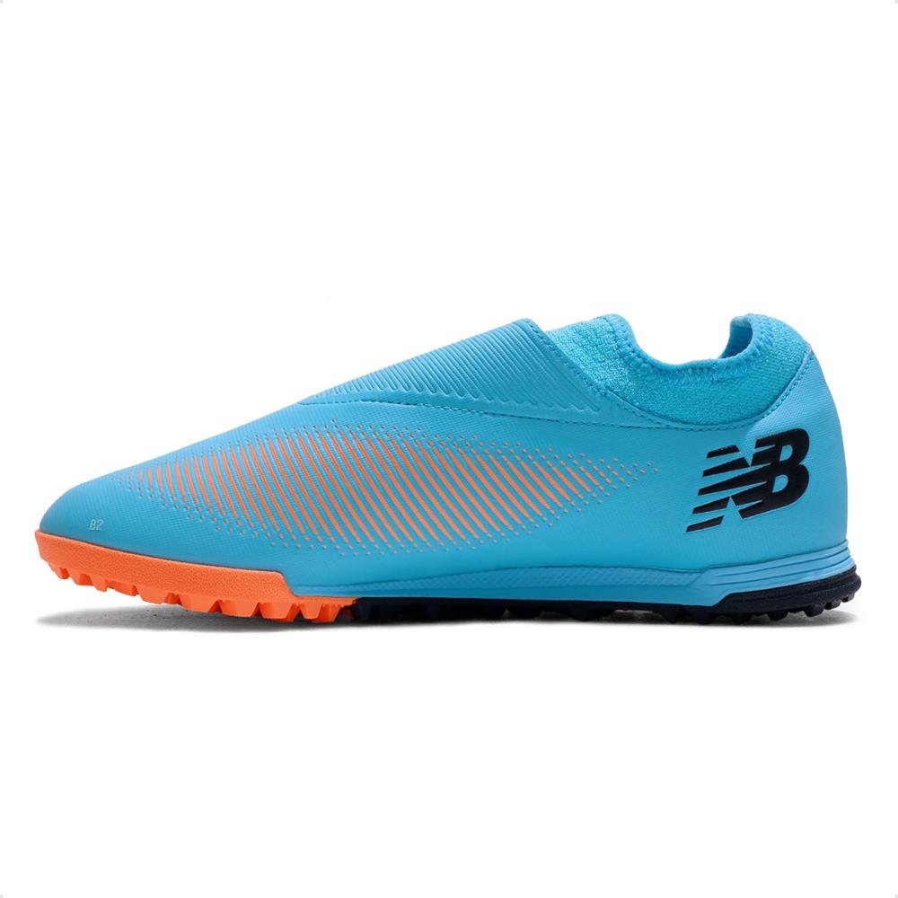Chuteira Society New Balance Furon Dispatch Tf V7+ Masculina Azul 2