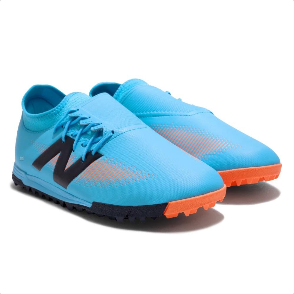 Chuteira Society New Balance Furon Dispatch Tf V7+ Masculina Azul 3