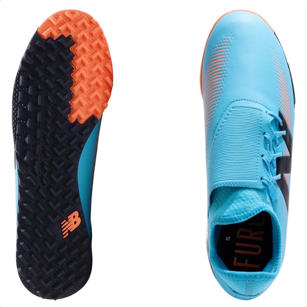 Chuteira Society New Balance Furon Dispatch Tf V7+ Masculina Azul 6