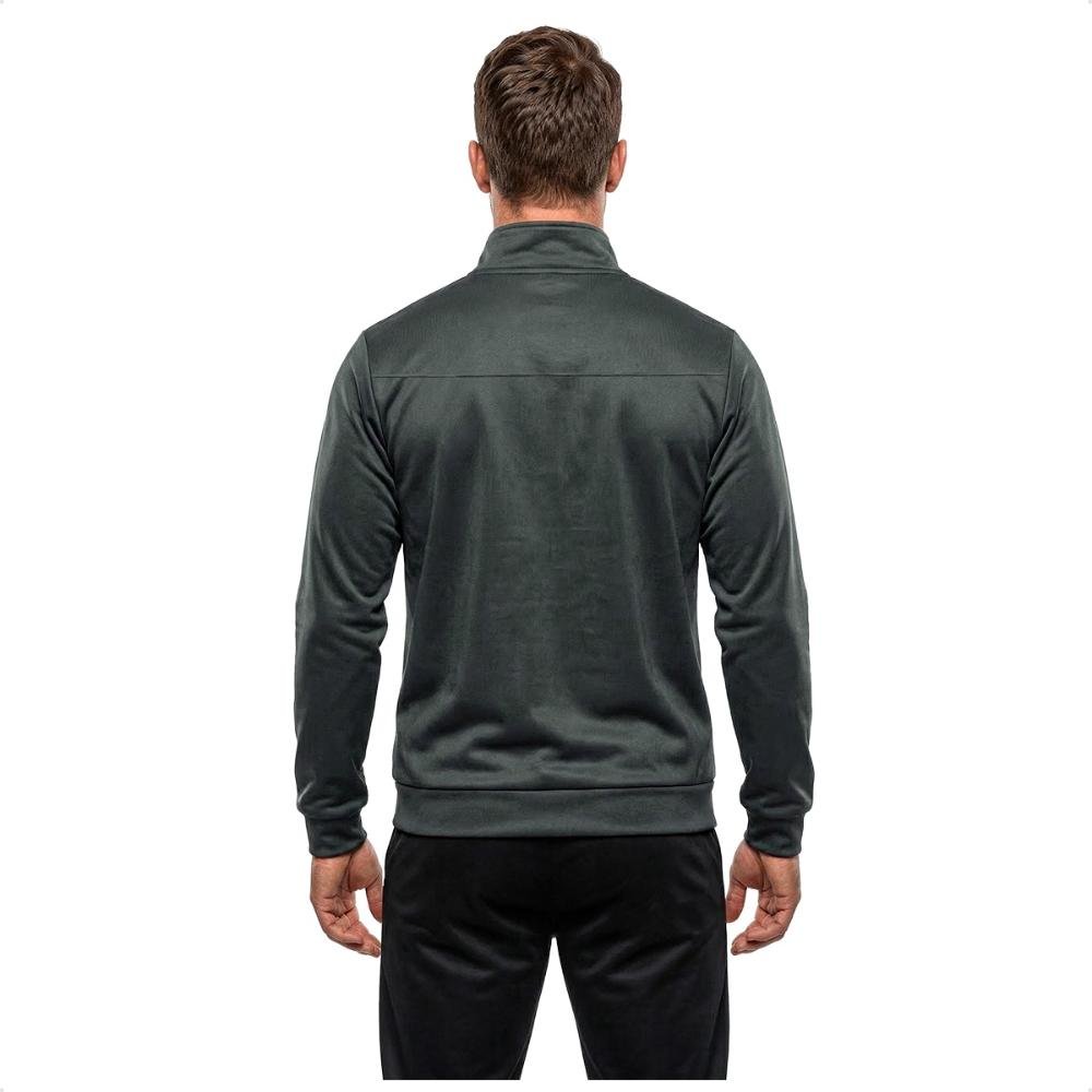 Conjunto Agasalho Mizuno II Training Masculino Cinza/Preto 3