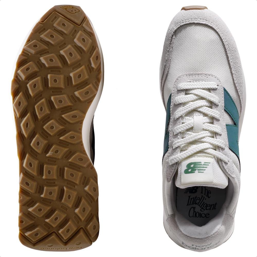 Tênis New Balance 370v1 Unissex Cinza/Verde 6