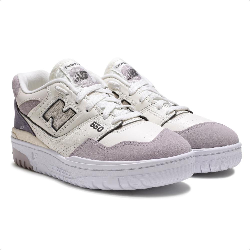 Tenis New Balance 550 Feminino Bege/Cinza 3